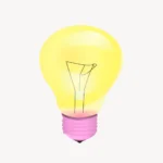 Light bulb clipart, creative thinking